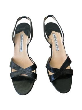 Manolo Blahnik Black Sandals